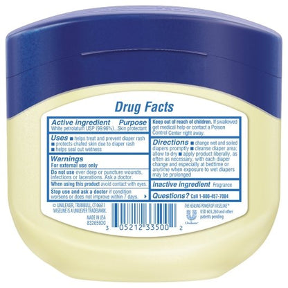 Vaseline Petroleum Jelly, 4 x 6 x 13 oz Case - Alternate product angle or state