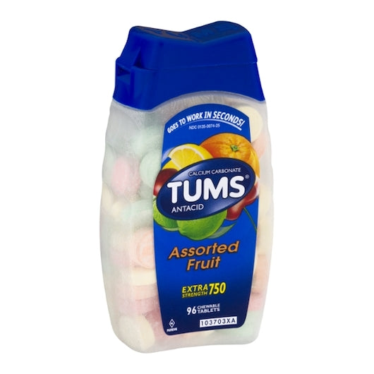 Tums Assorted Fruit Tablets, 4 x 6 x 96 each Case - DOT product image 2