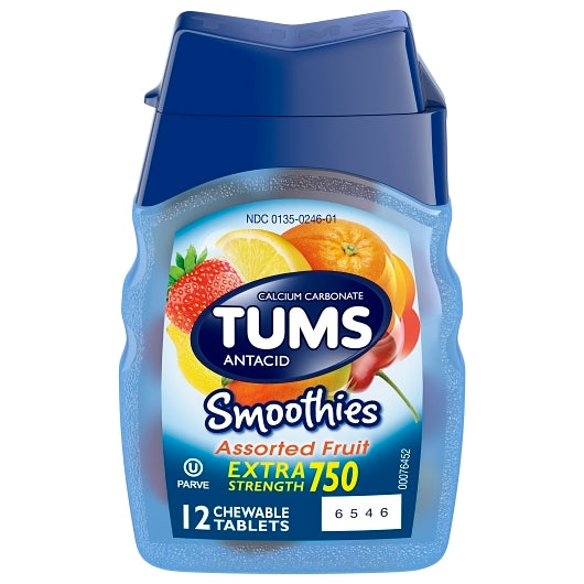 Tums Extra Strength Assorted Fruit, 8 x 9 x 12 each Case - Health & Personal Care