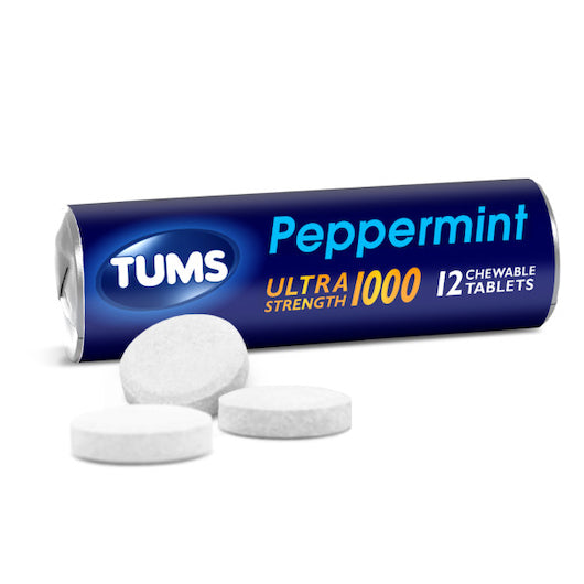 Tums Ultra Strength Peppermint Antacid Chewable Tablets, 24 x 12 x 12 each Case - DOT product image 7