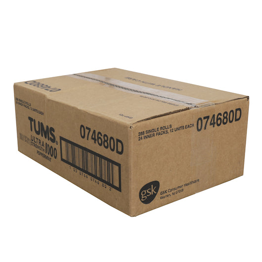 Tums Ultra Strength Peppermint Antacid Chewable Tablets, 24 x 12 x 12 each Case - DOT product image 8