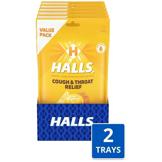 (Price/Case)Halls 108 Halls Cough Drops Honey Lemon 2X80 Pc - DOT product image 1