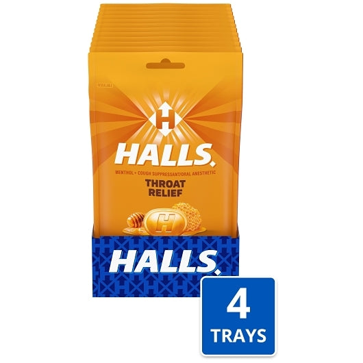 Halls Honey Cough Drops, 4 x 12 x 30 ct Case - Health & Personal Care