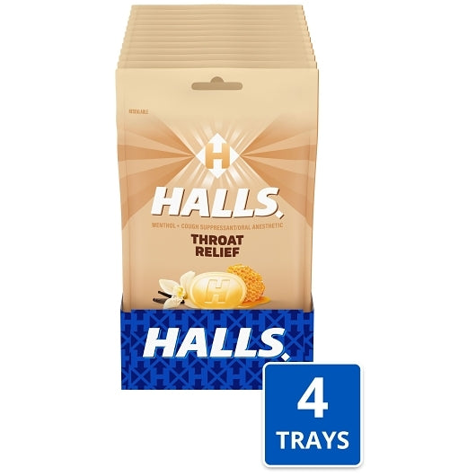 Halls Honey Cough Drops, 4 x 12 x 30 ct Case - Health & Personal Care