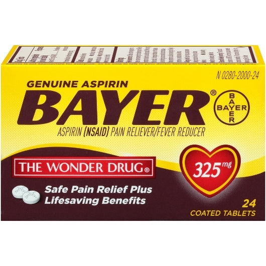 Bayer Aspirin Tablets, 12 x 3 x 24 PC Case - Health & Personal Care