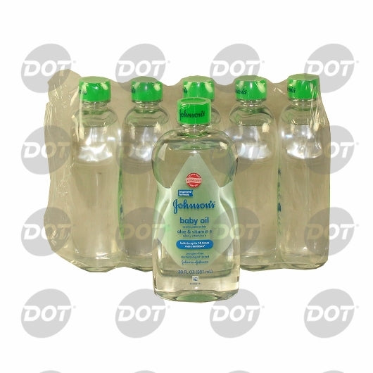 Johnson's Baby Oil Aloe, 3 x 6 x 20 fl oz Case - DOT product image 3