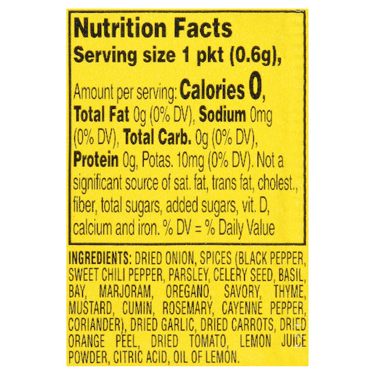 Dash Original Blend Seasoning Blend, 1 x 500 ct Case - Spices Seasonings