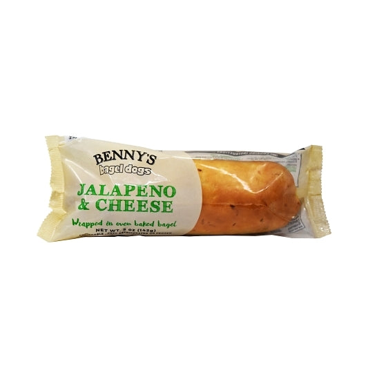 Benny's Bagel Dogs Individually Packaged Jalapeno Cheddar Bagel Dog, 1 x 12 each Case - Breads, Rolls & Buns