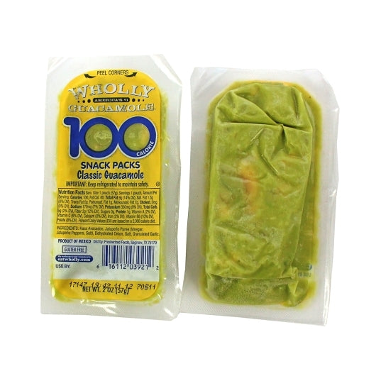 Wholly Classic Grab N Guac Pack, 200 x 2 oz Case - Condiments & Sauces
