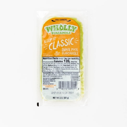 Wholly Classic Grab N Guac Pack, 200 x 2 oz Case - Alternate product angle or state