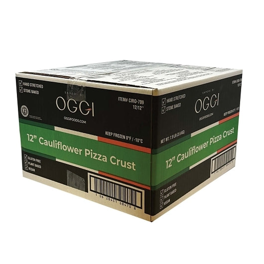 Oggi 12 Inch CAULIFLOWER CRUST, Gluten-Free & Vegan, 12 x 300 GR Case - DOT product image 5