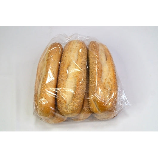 Companion Baking Co. Sesame Hoagie Bun, 9 x 6 x 4 oz Case - Breads, Rolls & Buns