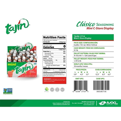 Tajin Clasico Seasoning Mini, 6 x 40 x 0.35 oz Case - DOT product image 3