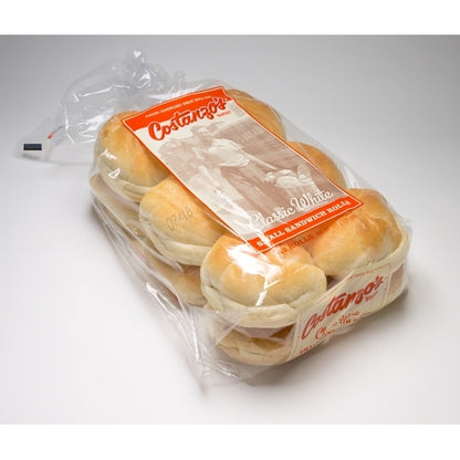 Costanzo's Bakery Classic Small Sandwich Roll, 8 x 12 x 80 GR Case - Breads, Rolls & Buns