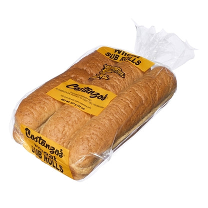 Costanzo's Bakery 12 inch Wheat Submarine Roll, 6 x 6 x 176 GR Case - Breads, Rolls & Buns