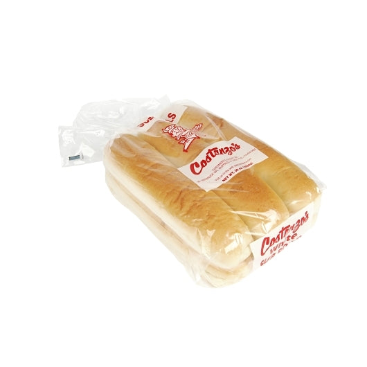 Costanzo's Bakery 12 inch Unsliced White Submarine Roll, 6 x 6 x 176 GR Case - Breads, Rolls & Buns