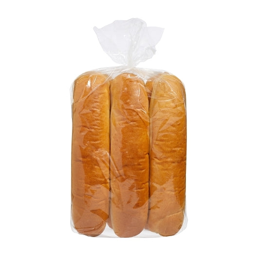 Costanzo's Bakery 12 inch White Submarine Roll, 6 x 6 x 176 GR Case - Breads, Rolls & Buns