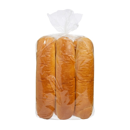 Costanzo's Bakery 12 inch White Submarine Roll, 6 x 6 x 176 GR Case - Breads, Rolls & Buns