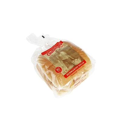 Costanzo's Bakery 7 Inch White Submarine Roll, 12 x 6 x 87 GR Case - Breads, Rolls & Buns