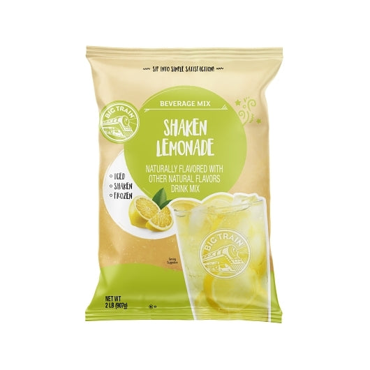 Big Train Shaken Lemonade Drink Mix, 5 x 2 lb Case - Beverages