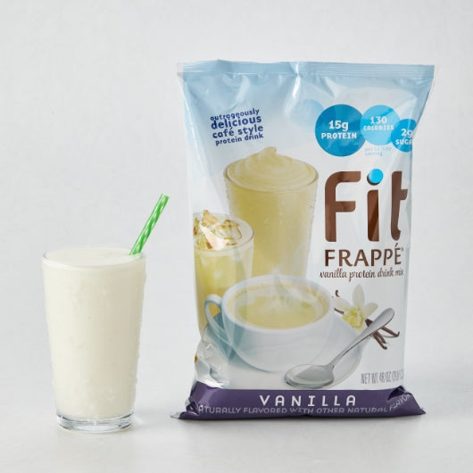Big Train Fit Frappe Vanilla Protein Drink Mix, 4 x 3 lb Case - GS1 staged product image