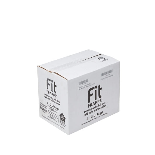 Big Train Fit Frappe Vanilla Protein Drink Mix, 4 x 3 lb Case - GS1 closed shipping case image