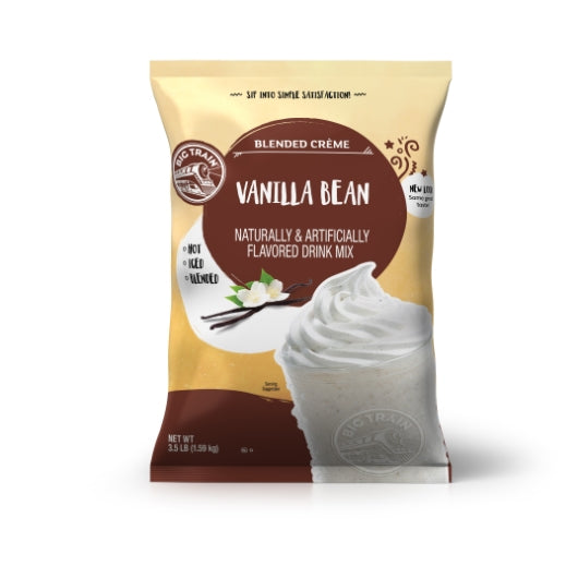 Big Train Vanilla Bean Blended Creme Drink Mix, 5 x 3.5 lb Case - Beverages