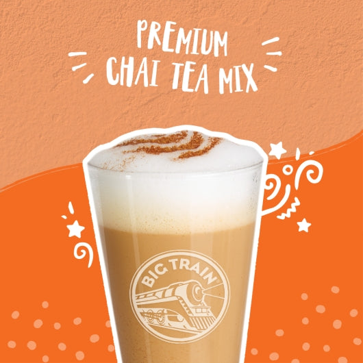 Big Train Spiced Chai Tea Latte Mix, 4 x 3.5 lb Case - Alternate product angle or state