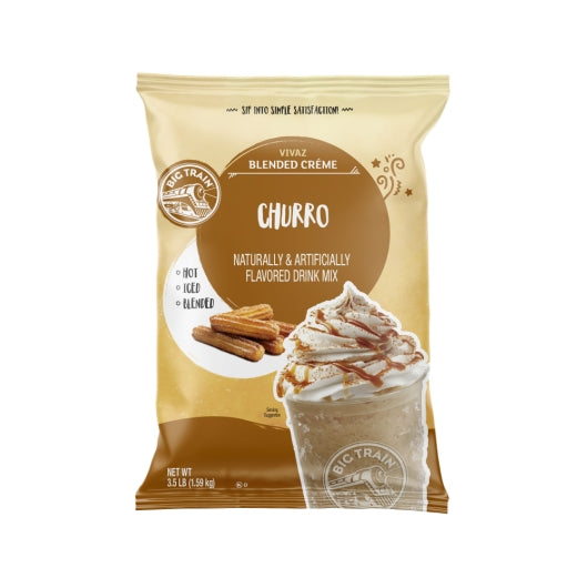 Big Train Vivaz Blended Creme Churro, 5 x 3.5 lb Case - Beverages