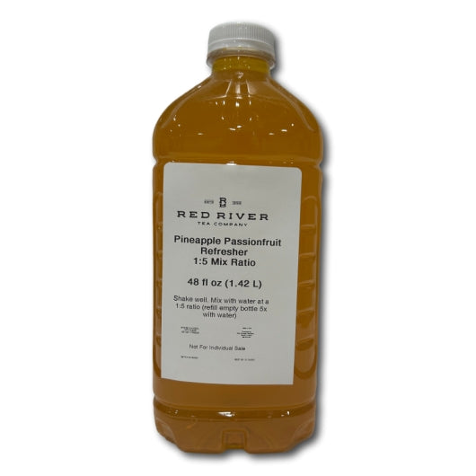 Red River Tea Company Pineapple Passionfruit Bottled Refresher Syrup, 8 x 48 fl oz Case - Coffee & Tea