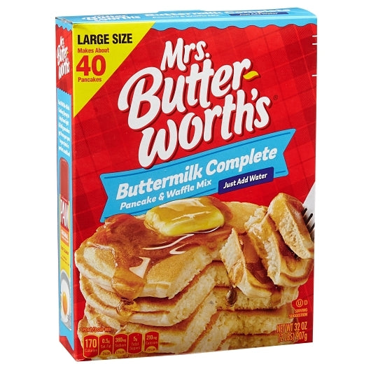 Mrs. Butterworth Pancake Mix Mrs Butterworth Buttermilk Box, 12 x 32 oz Case - DOT product image 4
