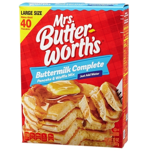 Mrs. Butterworth Pancake Mix Mrs Butterworth Buttermilk Box, 12 x 32 oz Case - DOT product image 6