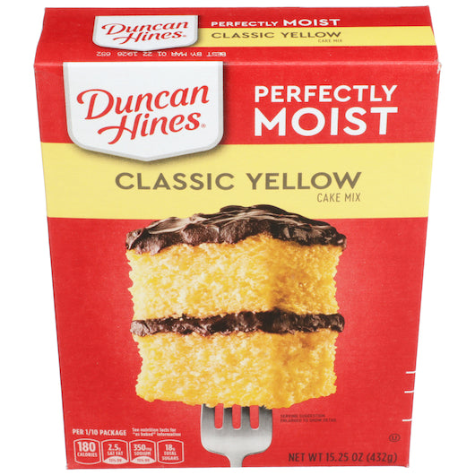 Duncan Hines Classic Yellow Cake Mix, 12 x 15.25 oz Case - DOT product image 2
