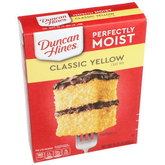 Duncan Hines Classic Yellow Cake Mix, 12 x 15.25 oz Case - DOT product image 4