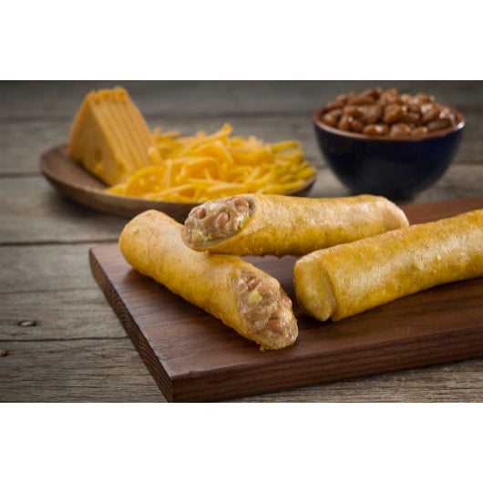 Sigma Foodservice Bean & Cheese Burrito, 8 x 12.8 oz Case - Frozen Snacks & Appetizers
