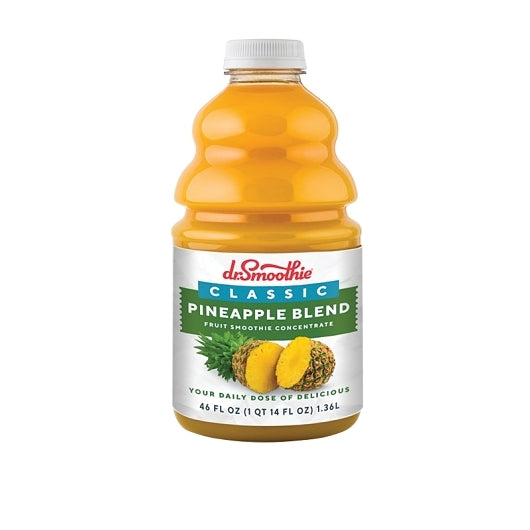 Dr. Smoothie Classic Pineapple Blend Smoothie Concentrate, 6 x 46 fl oz Case - Beverages