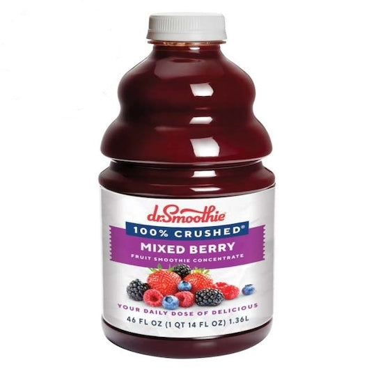 Dr. Smoothie Concentrated, Mixed Berry Pet Bottle, 6 x 46 fl oz Case - Beverages