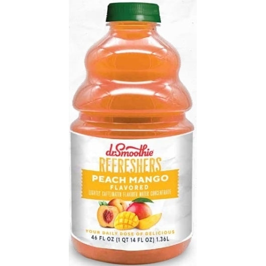 Dr. Smoothie Peach Mango Refresher, 6 x 46 fl oz Case - Beverages