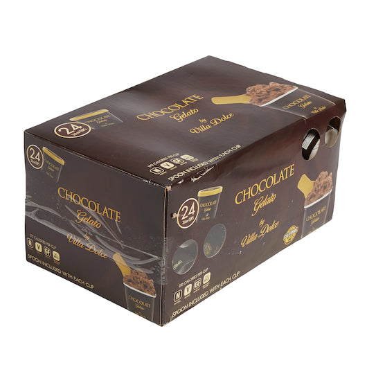 Villa Dolce DARK CHOCOLATE GELATO 3.6 OUNCE PORTION, 1 x 24 x 3.6 oz Case - DOT product image 4