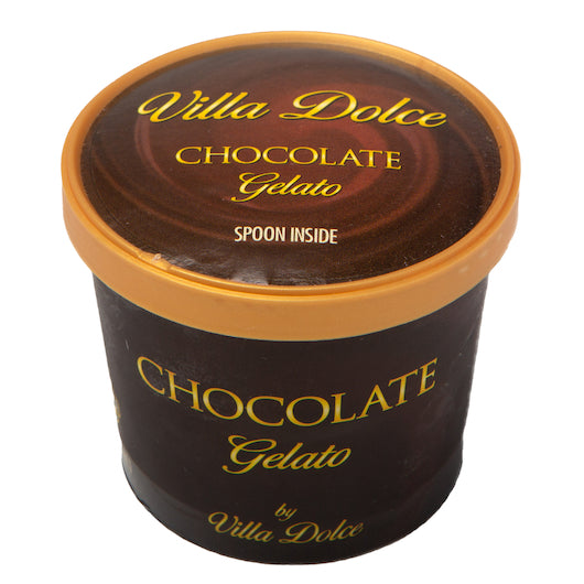 Villa Dolce Dark Chocolate Gelato 3.6 Ounce Portion, 1 x 24 x 3.6 oz Case - Bakery & Desserts