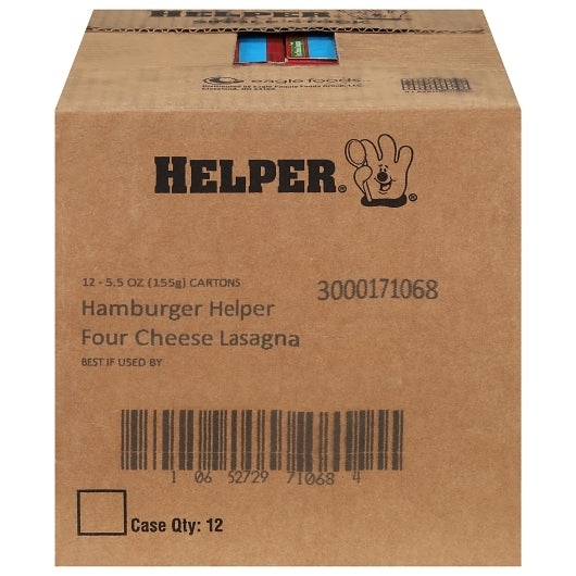 Helper Pasta Four Cheese Lasagna, 12 x 5.5 oz Case - Pantry Ingredients - image 2