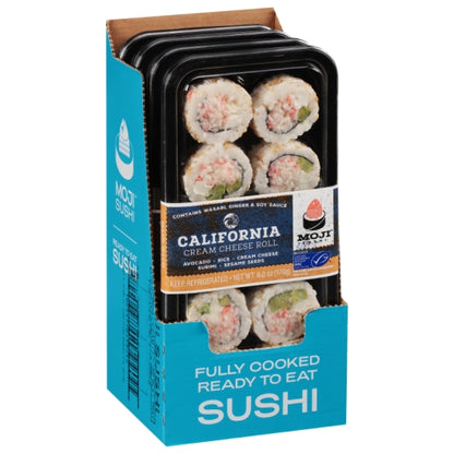 Moji Sushi CALIFORNIA CREAM CHEESE ROLL, 4 x 8 x 6 oz Case - DOT product image 5