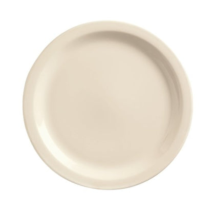 Libbey Kingsmen White Narrow Rim Plate 5.5" - Cream White, 1 x 36 each Case - Plates Bowls