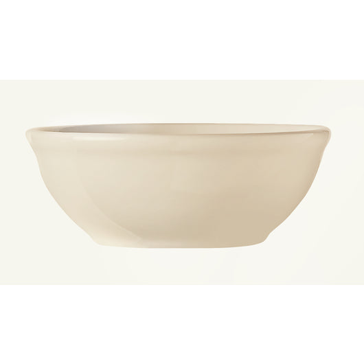 Ultima Princess White Cream White 10 oz Rolled Edge Oatmeal Bowl 5.25", 1 x 36 each Case - Plates Bowls