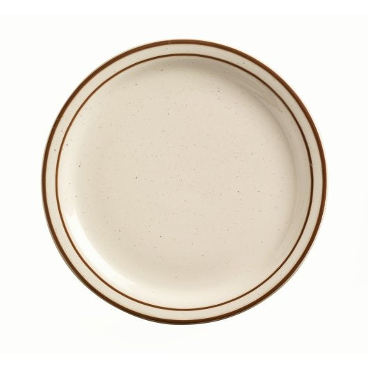 Libbey DESERT SAND Narrow Rim Plate 7.25" - Cream White, 1 x 36 each Case - Plates Bowls