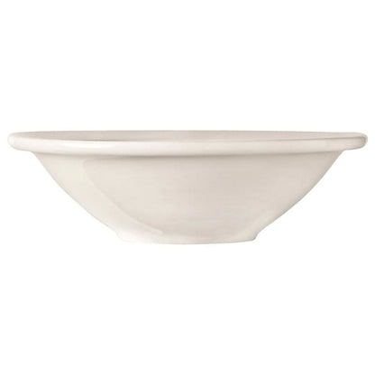 World Tableware PORCELANA Rolled Edge 10 oz Grapefruit Bowl 6 3/8" - Bright White, 1 x 36 each Case - GS1 product shown out of package