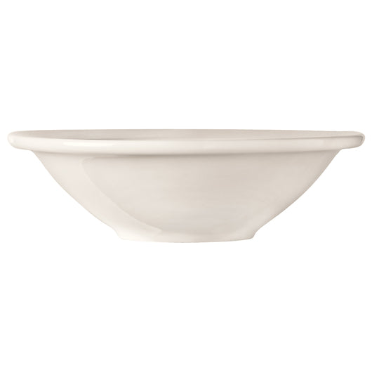 Libbey Porcelana Rolled Edge 10 oz Grapefruit Bowl 6 3/8" - Bright White, 1 x 36 each Case - Plates Bowls