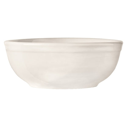Libbey PORCELANA Rolled Edge 10 oz Oatmeal Bowl 5" - Bright White, 1 x 36 each Case - Plates Bowls