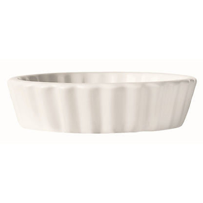 Libbey Bedrock Ovenware 8 oz Round Creme Brulee 5" - Bright White, 1 x 24 each Case - Glassware & Drinkware
