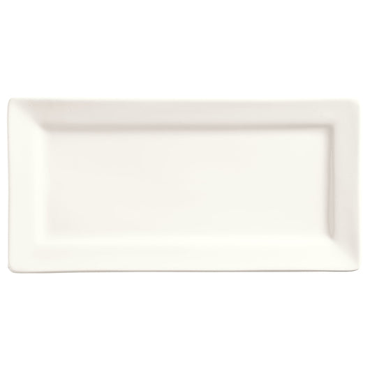 Libbey Slate Collection Ultra Bright White Rectangular Plate 12" x 6", 1 x 12 each Case - Plates Bowls
